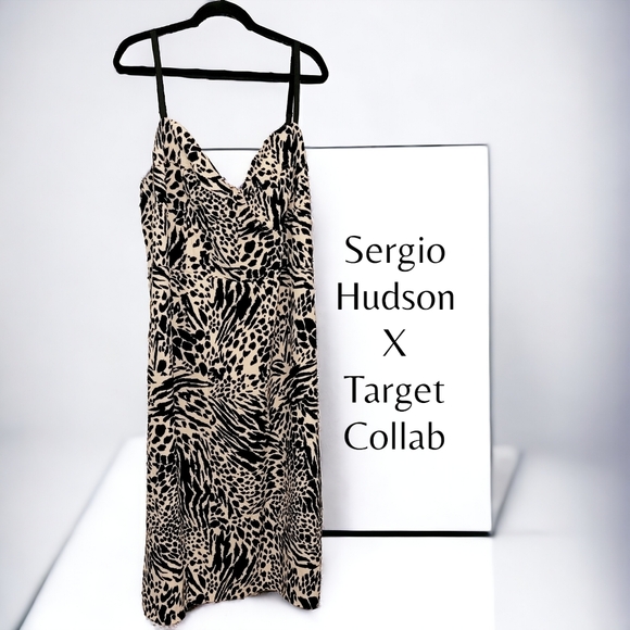 Animal print bustier midi dress 4x NWT  Sergio Hudson x Target collab - Picture 2 of 15